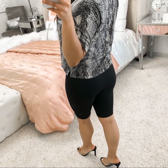 Socialite snake print short sleeve casual tee top - Picture 5 of 10